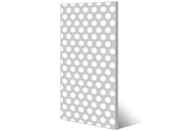 Banjado Magnettafel 37x78cm Magnetwand Silber Aus Metall Magnetpinnwand Pinnwand Inkl. 4 Magnete Motiv Punkte Grau