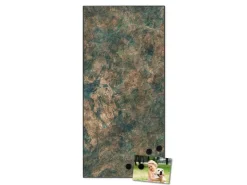 Banjado Magnettafel 37x78cm Magnetwand Schwarz Aus Metall Magnetpinnwand Pinnwand Inkl. 4 Magnete Motiv Kupfer Patina* Pinnwände|Wanddekoration