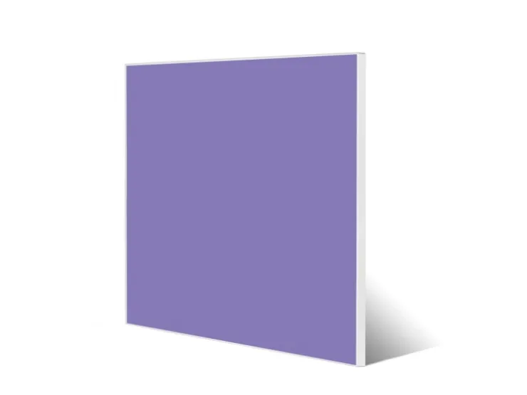 Banjado Magnettafel 50x50cm Magnetwand Weiß Aus Metall Magnetpinnwand Pinnwand Inkl. 4 Magnete Motiv Lavendel