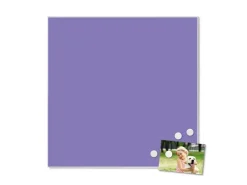 Banjado Magnettafel 50x50cm Magnetwand Weiß Aus Metall Magnetpinnwand Pinnwand Inkl. 4 Magnete Motiv Lavendel