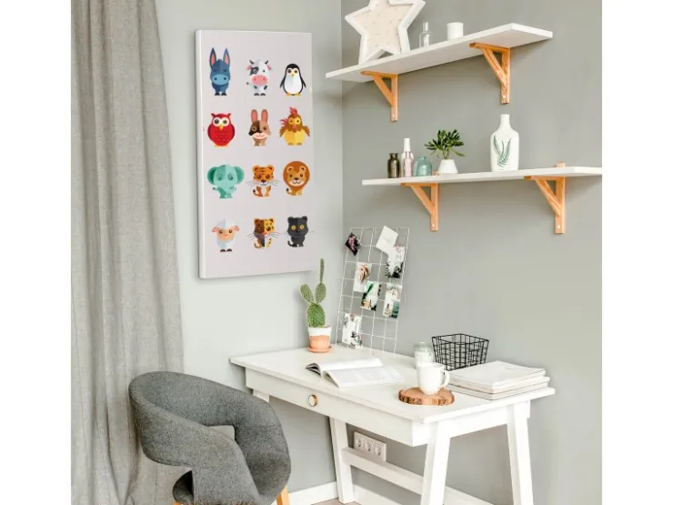 Banjado Magnettafel 37x78cm Magnetwand Weiß Aus Metall Magnetpinnwand Pinnwand Inkl. 4 Magnete Motiv Freunde* Pinnwände