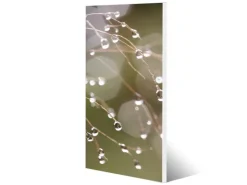Banjado Magnettafel 37x78cm Magnetwand Weiß Aus Metall Magnetpinnwand Pinnwand Inkl. 4 Magnete Motiv Tau Auf Zweigen* Wanddekoration