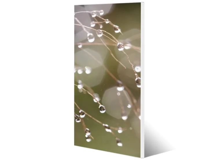 Banjado Magnettafel 37x78cm Magnetwand Weiß Aus Metall Magnetpinnwand Pinnwand Inkl. 4 Magnete Motiv Tau Auf Zweigen* Wanddekoration