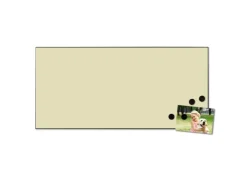 Banjado Magnettafel 78x37cm Magnetwand Schwarz Aus Metall Magnetpinnwand Pinnwand Inkl. 4 Magnete Motiv Beige* Pinnwände