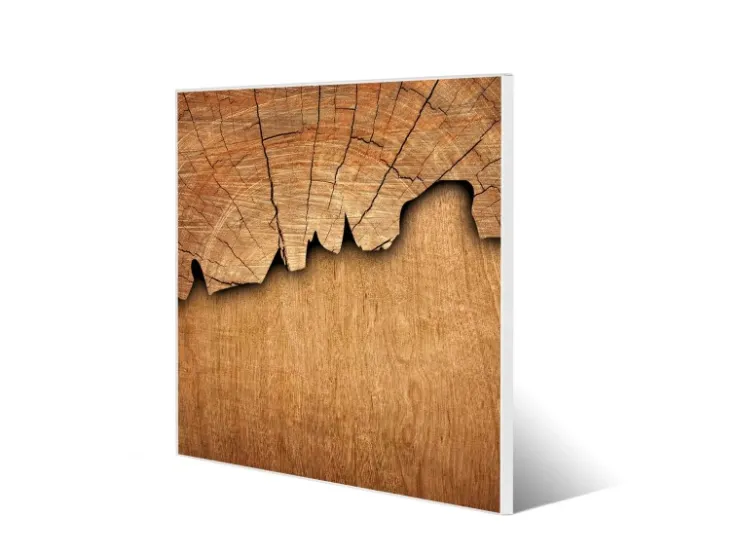 Banjado Magnettafel 50x50cm Magnetwand Weiß Aus Metall Magnetpinnwand Pinnwand Inkl. 4 Magnete Motiv Holz* Pinnwände