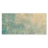 Banjado Magnettafel 78x37cm Magnetwand Weiß Aus Metall Magnetpinnwand Pinnwand Inkl. 4 Magnete Motiv Patina Grün