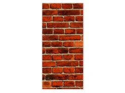 Banjado Magnettafel 37x78cm Magnetwand Weiß Aus Metall Magnetpinnwand Pinnwand Inkl. 4 Magnete Motiv Ziegelwand* Pinnwände
