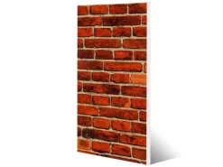 Banjado Magnettafel 37x78cm Magnetwand Weiß Aus Metall Magnetpinnwand Pinnwand Inkl. 4 Magnete Motiv Ziegelwand* Pinnwände