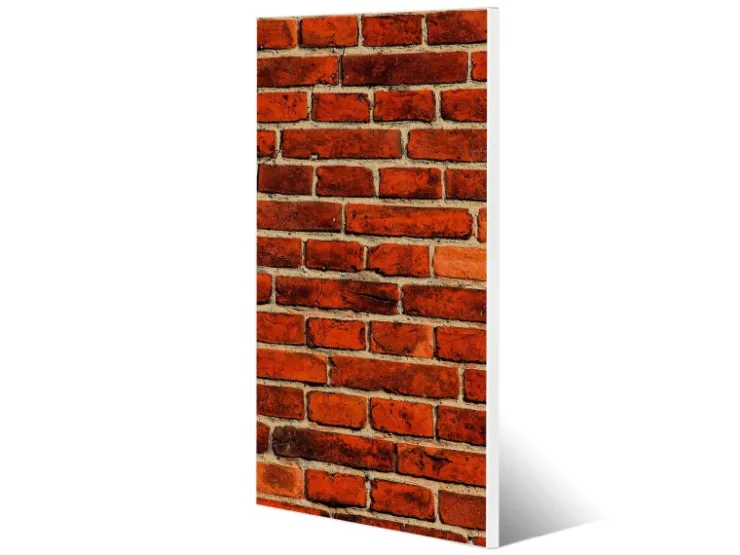 Banjado Magnettafel 37x78cm Magnetwand Weiß Aus Metall Magnetpinnwand Pinnwand Inkl. 4 Magnete Motiv Ziegelwand* Pinnwände