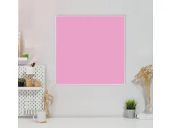 Banjado Magnettafel 50x50cm Magnetwand Weiß Aus Metall Magnetpinnwand Pinnwand Inkl. 4 Magnete Motiv Rose* Pinnwände