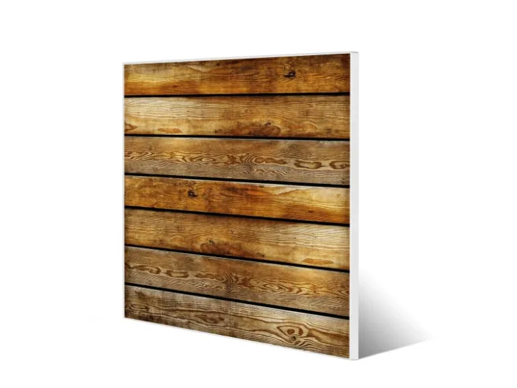 Banjado Magnettafel 50x50cm Magnetwand Weiß Aus Metall Magnetpinnwand Pinnwand Inkl. 4 Magnete Motiv Holzbretter* Pinnwände