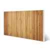 Banjado Magnettafel 78x37cm Magnetwand Weiß Aus Metall Magnetpinnwand Pinnwand Inkl. 4 Magnete Motiv Bambusholz* Wanddekoration|Pinnwände