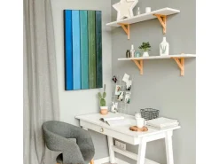 Banjado Magnettafel 37x78cm Magnetwand Schwarz Aus Metall Magnetpinnwand Pinnwand Inkl. 4 Magnete Motiv Regenbogenfarben* Pinnwände