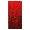 Banjado Magnettafel 37x78cm Magnetwand Schwarz Aus Metall Magnetpinnwand Pinnwand Inkl. 4 Magnete Motiv Dreiecke Rot