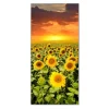 Banjado Magnettafel 37x78cm Magnetwand Silber Aus Metall Magnetpinnwand Pinnwand Inkl. 4 Magnete Motiv Sonnenblumenmeer* Pinnwände