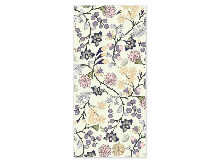 Banjado Magnettafel 37x78cm Magnetwand Weiß Aus Metall Magnetpinnwand Pinnwand Inkl. 4 Magnete Motiv Florale Tapete* Tapezierzubehör
