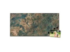 Banjado Magnettafel 78x37cm Magnetwand Schwarz Aus Metall Magnetpinnwand Pinnwand Inkl. 4 Magnete Motiv Kupfer Patina* Pinnwände