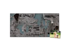 Banjado Magnettafel 78x37cm Magnetwand Schwarz Aus Metall Magnetpinnwand Pinnwand Inkl. 4 Magnete Motiv Wand Mit Zeitungen* Pinnwände
