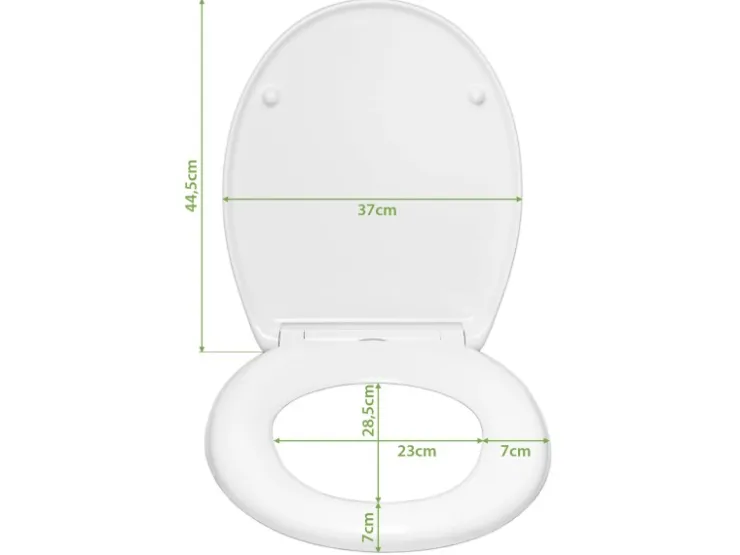 Banjado Toilettendeckel Mit Absenkautomatik WC-Sitz Soft Close Weiß Hygienischer Duroplast Leichte Montage Mit Motiv Mosaik Blau* Mosaik