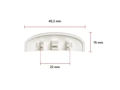 Bauheld Fenster Wasserschlitzkappen 25 bis 30 mm 30 Stück Ral 9003* Insektenschutz