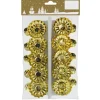 Baumkerzenhalter Metall Gold 10 Stück* Kerzenhalter