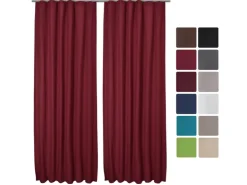 Beautissu Amelie TK Vorhang mit Kräuselband 140x245cm 2tlg* Vorhänge|Gardinen