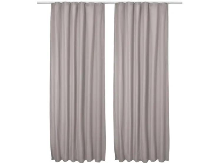 Beautissu Amelie TK Vorhang mit Kräuselband 140x245cm 2tlg* Türvorhänge