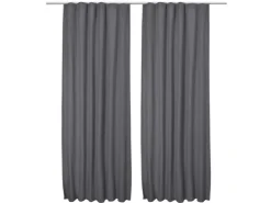 Beautissu Amelie TK Vorhang mit Kräuselband 140x245cm 2tlg