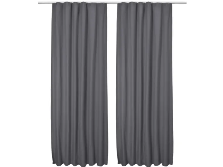 Beautissu Amelie TK Vorhang mit Kräuselband 140x245cm 2tlg