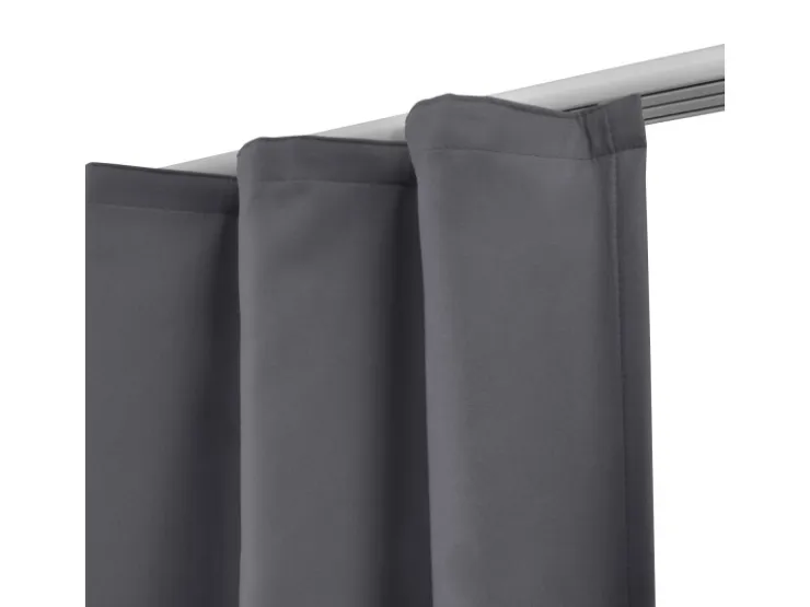 Beautissu Amelie TK Vorhang mit Kräuselband 140x245cm 2tlg