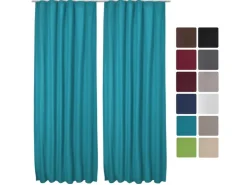 Beautissu Amelie TK Vorhang mit Kräuselband 140x245cm 2tlg* Vorhänge|Gardinen