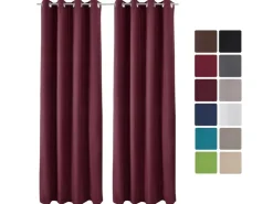 Beautissu Amelie TO Vorhang mit Öse 140x245cm 2tlg