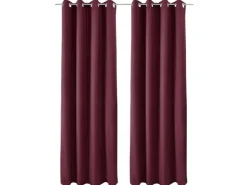 Beautissu Amelie TO Vorhang mit Öse 140x245cm 2tlg