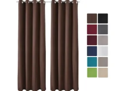 Beautissu Amelie TO Vorhang mit Öse 140x245cm 2tlg* Türvorhänge