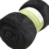 Beautissu Aurelia Decke 220x240cm Schwarz