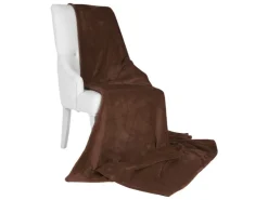 Beautissu Aurelia Decke 220x240cm Dunkelbraun* Decken
