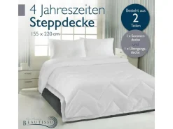 Beautissu BeauNuit FS Bettdecke 155x220cm 4 Jahreszeiten* Überwürfe|Decken
