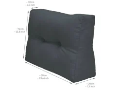 Beautissu ECO Elements Palettenkissen Rücken 60x40x20cm 2tlg* Kissen