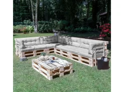 Beautissu ECO Elements Palettenkissen Seite 60x40x20cm* Kissen