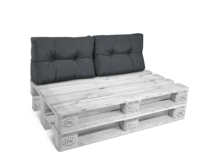 Beautissu ECO Style Palettenkissen Rücken 60x40x10cm 2tlg