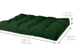 Beautissu ECO Style Palettenkissen Sitz 120x80x15cm + Rücken 1tlg* Kissen