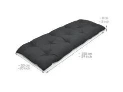 Beautissu Flair BK Bankpolster 150x50x8cm