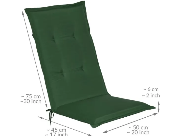 Beautissu Loft HL Hochlehner 120x50x6cm 6tlg* Sessel