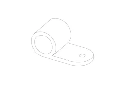 Befestigungsring für Stahlrohr Ø 2,7 cm* Regale Schwarz