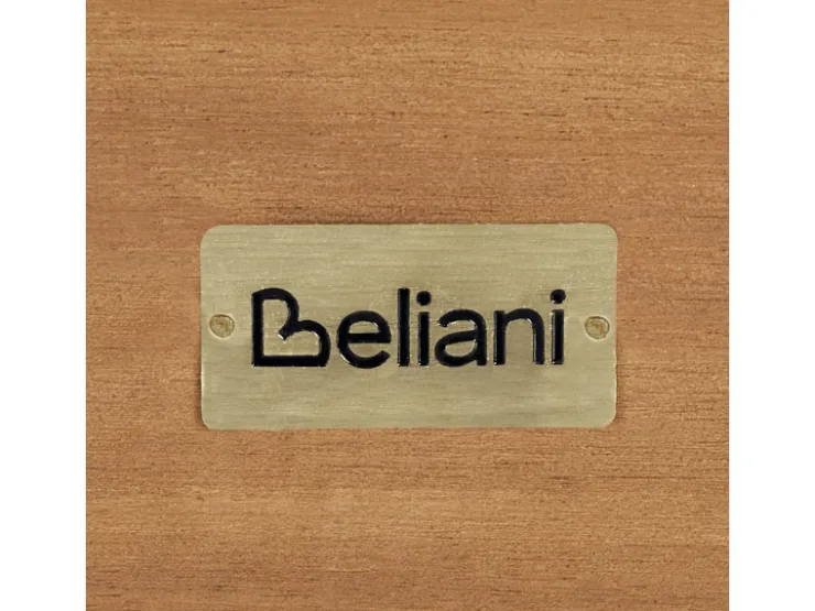 Beliani Gartensofa Heller Holzfarbton Beige 65x179x76* Sofas