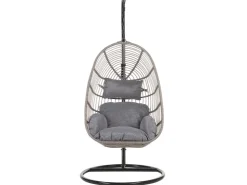 Beliani Hängesessel Schwarz 97x97x199* Sessel