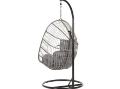 Beliani Hängesessel Schwarz 97x97x199* Sessel