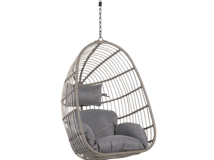 Beliani Hängesessel Schwarz 97x97x199* Sessel