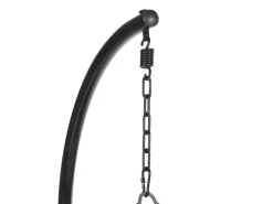 Beliani Hängesessel Schwarz 97x97x199* Sessel