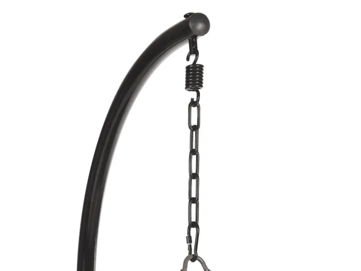 Beliani Hängesessel Schwarz 97x97x199* Sessel